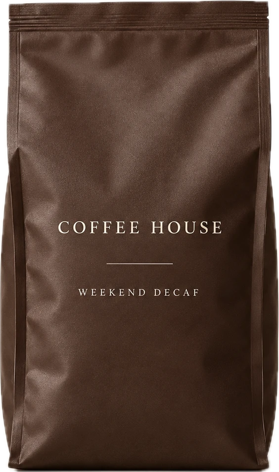 A deep-brown package concept for a slower kind of morning.