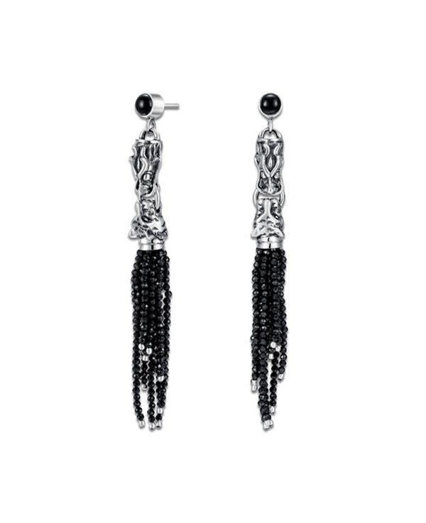 Tiger & Dragon Creation Black Onyx Earrings · E21002-1