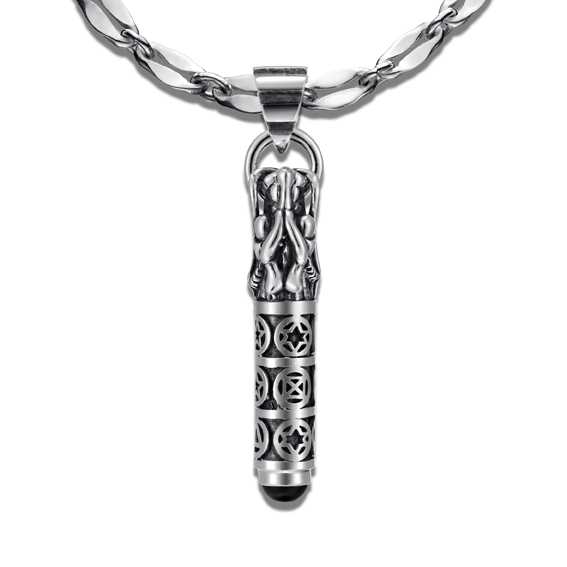 Tiger & Dragon Creation Black Onyx Pendant · P21014-1