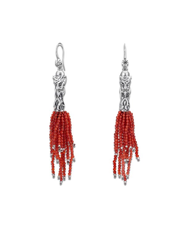 Tiger & Dragon Creation Red Agate Earrings